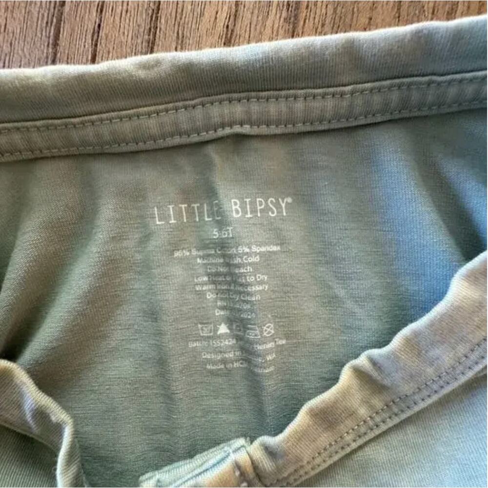 Little Bipsy Boys Henley - Size 5-6T - Picture 2 of 3